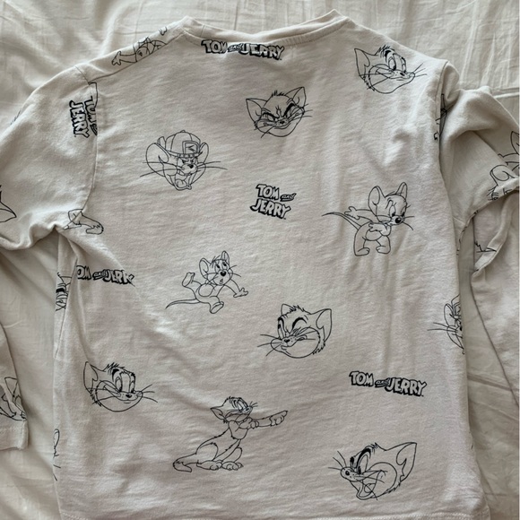 Zara Kids Tom and Jerry long sleeve tee, size 7. - Picture 3 of 4